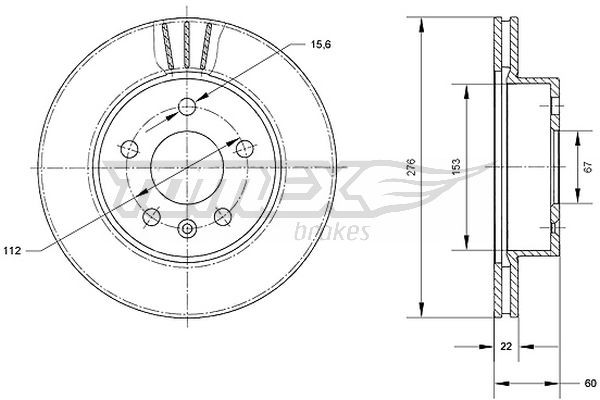 TOMEX Brakes Bremsscheibe